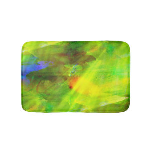 colour abstract seamless background green, yellow bath mat