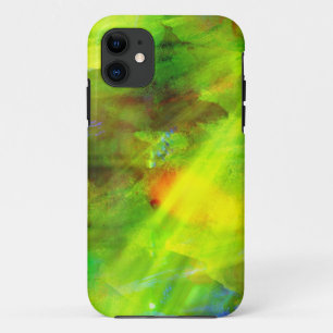 colour abstract seamless background green, yellow iPhone 11 case