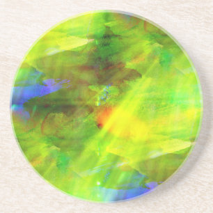 colour abstract seamless background green, yellow coaster