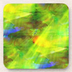 colour abstract seamless background green, yellow coaster