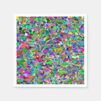 Colour Abstract Stained Glass Pattern Napkin