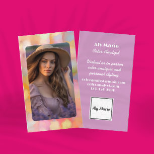 Colour Analyst Personal Stylist Modern Business Card