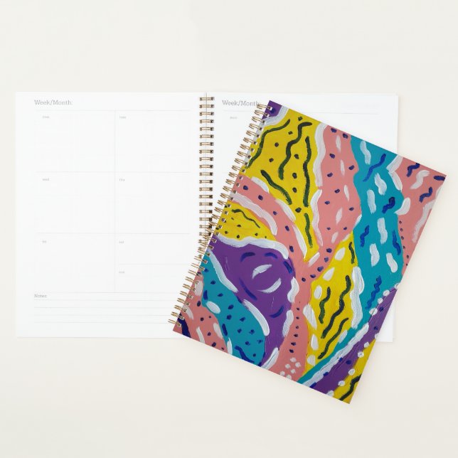Colour and Flow Abstract Painting  Planner (Display)