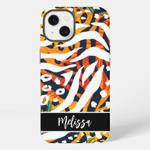Colour Animal Print Personalised iPhone 13 Case