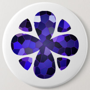 Colour Art, Blue 6 Cm Round Badge