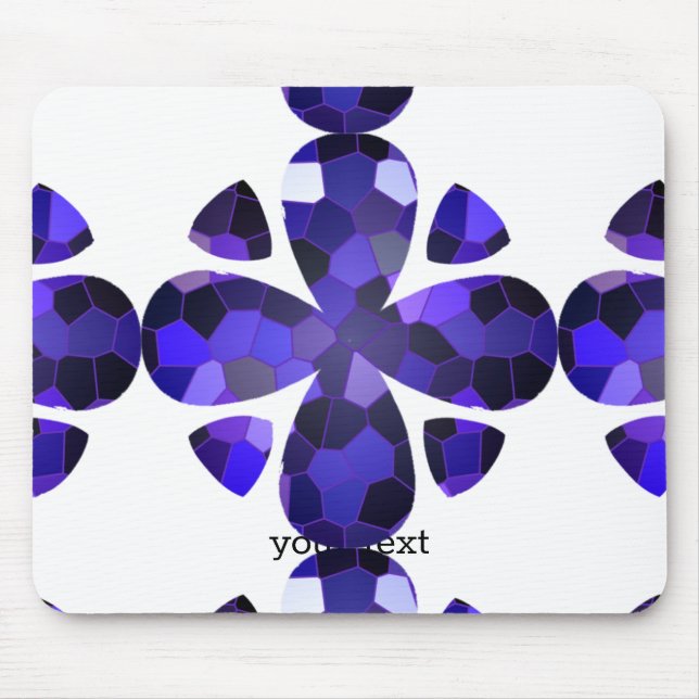 Colour Art, Blue Mouse Mat (Front)