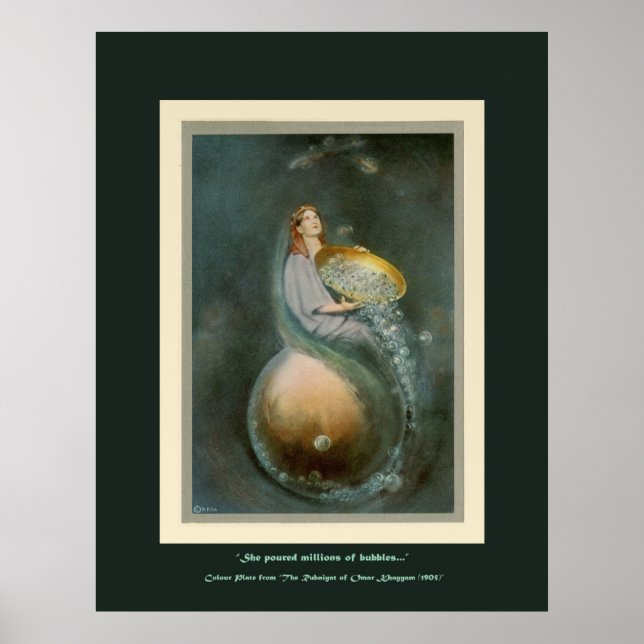 Colour Art Plate from The Rubaiyat of Omar Khayyam Poster (Front)