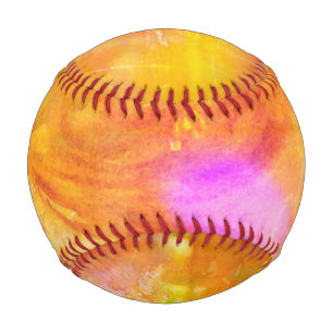 colour art seamless background yellow, orange baseball