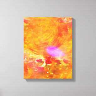 colour art seamless background yellow, orange canvas print