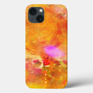 colour art seamless background yellow, orange iPhone 13 case
