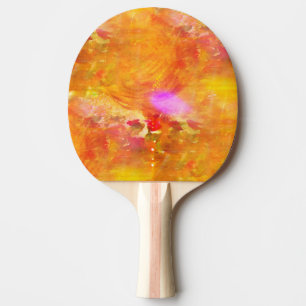 colour art seamless background yellow, orange ping pong paddle