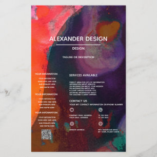 Colour Awakening Abstract Expression Design Flyer