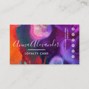 Colour Awakening Abstract Expression Design Loyalty Card