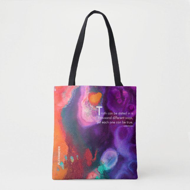 Colour Awakening | Abstract Expression Design Tote Bag (Front)