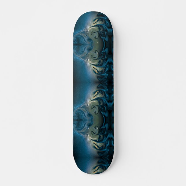 colour azul remolino skateboard (Front)