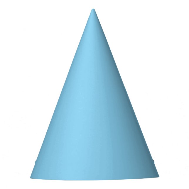 colour baby blue party hat (Front)