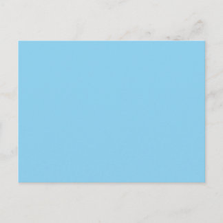colour baby blue postcard