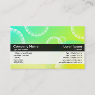 Colour Band - Black - Abstract Business Card