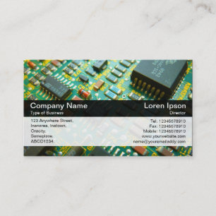 Colour Band - Black - Circuit Board Business Card
