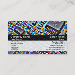 Colour Band - Black - Colourful Circuitry Business Card