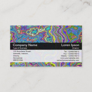 Colour Band - Black - Colourful Mineral Business Card