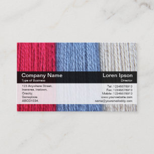 Colour Band - Black - Darning Thread Business Card