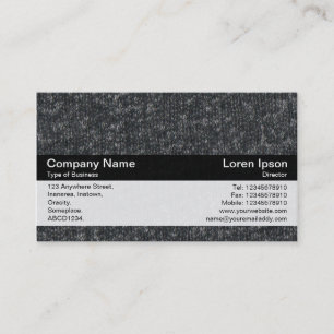 Colour Band - Black - Fine Wool 02 Business Card