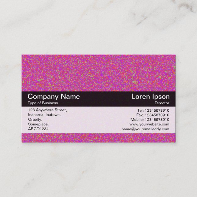 Colour Band - Black - Impressionist 03 Business Card (Front)