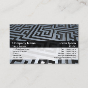 Colour Band - Black - Maze Business Card