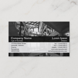 Colour Band - Black - Modern Interior Business Card