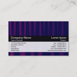 Colour Band - Black - Purple Drapery Business Card