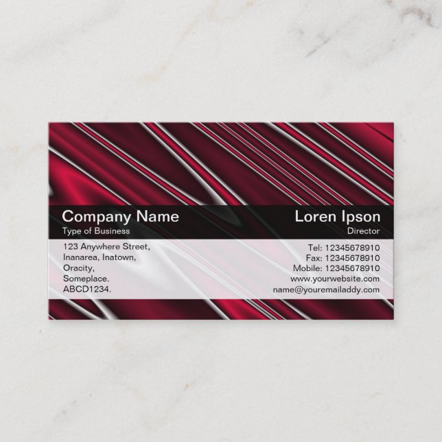 Colour Band - Black - Ripples Business Card (Front)