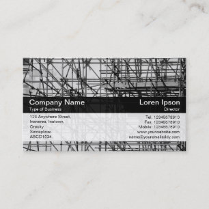 Colour Band - Black - Scaffolding Business Card