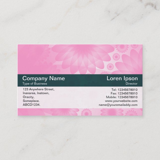 Colour Band - Dk Green Business Card (Front)