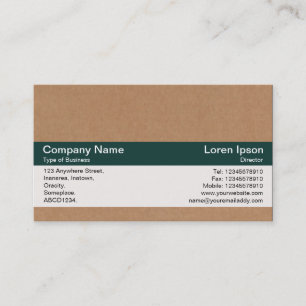 Colour Band - Dk Green - Cardboard Box Business Card