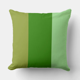 Colour Bands Three Shades Khaki Green Mint Cushion