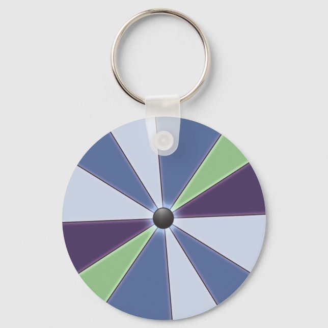 Colour Beams Blue Key Ring (Front)