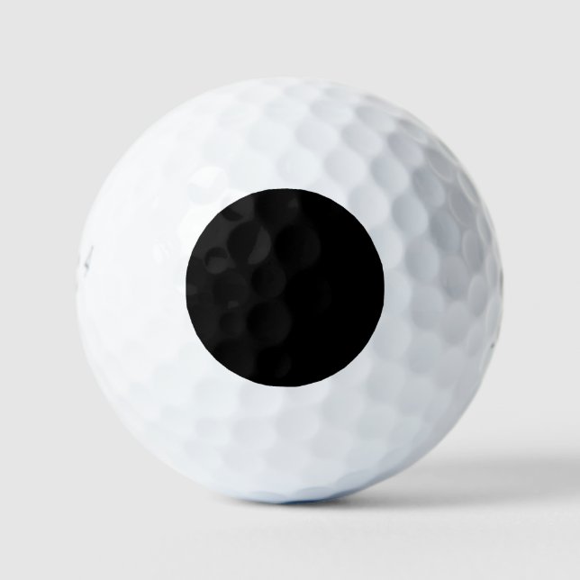 colour black golf balls (Front)