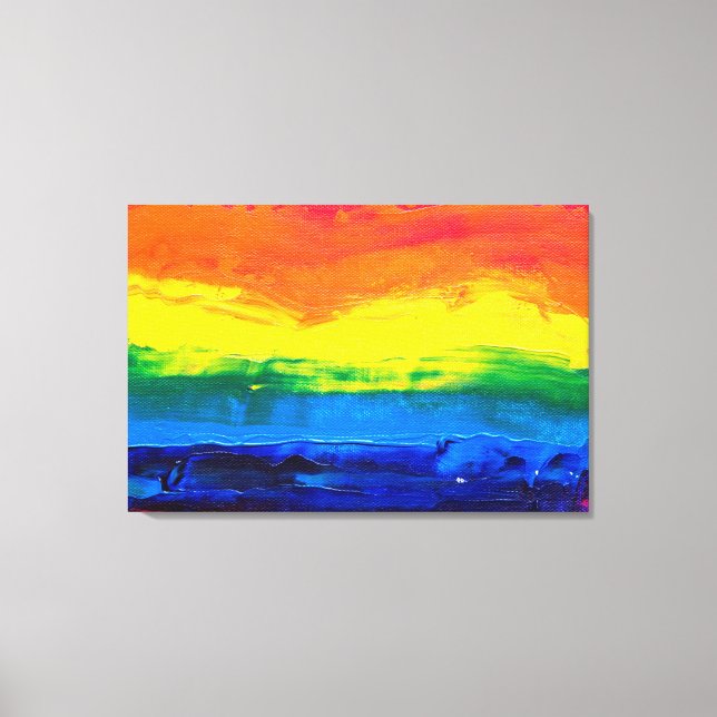 colour,black,lines,abstract,art,decor,painting,can canvas print (Front)