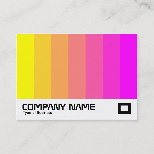 Colour Blend - Yellow to Magenta Business Card (Front)