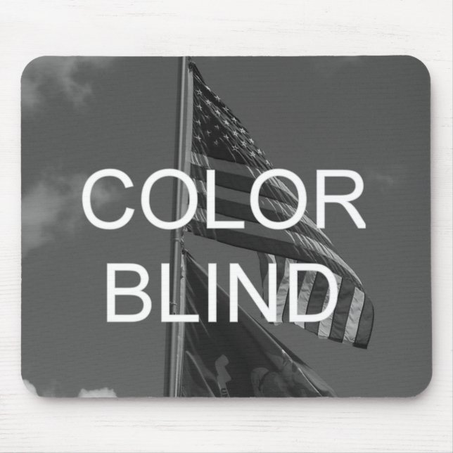 Colour Blind Greyscale Flags Mouse Mat (Front)