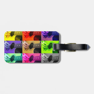 Colour Blind Guitar Luggage Tag