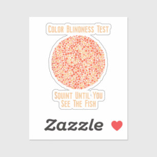 Colour Blind T Shirt - Funny Colour Blindness Test