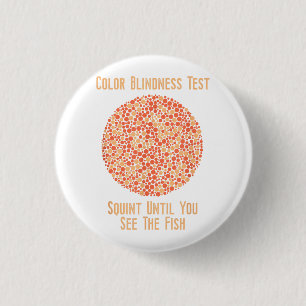Colour Blind T Shirt - Funny Colour Blindness Test 3 Cm Round Badge