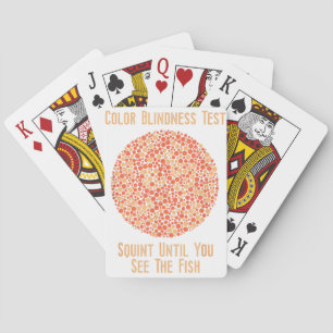 Colour Blind T Shirt - Funny Colour Blindness Test Playing Cards