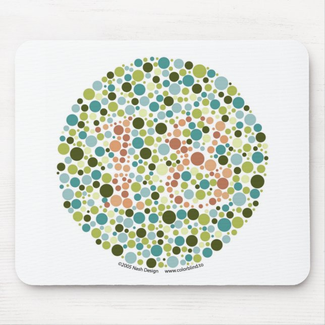 Colour Blind Test Mousepad (Front)