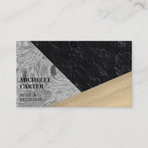 Colour Block   Abstract Art   Interior Designer Business Card