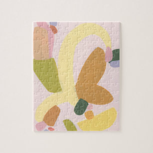 Colour Block Abstract Art Unique Holiday Gift Jigsaw Puzzle