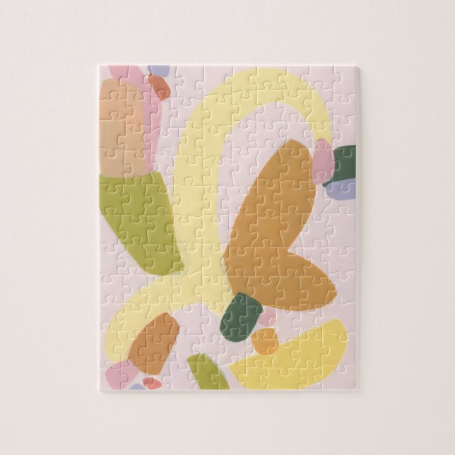 Colour Block Abstract Art Unique Holiday Gift Jigsaw Puzzle (Vertical)