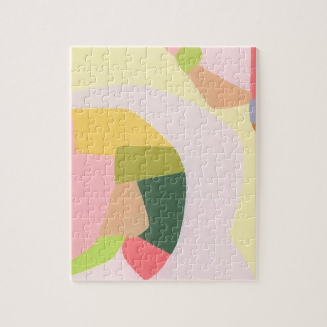 Colour Block Abstract Art Unique Holiday Gift Jigsaw Puzzle (Vertical)